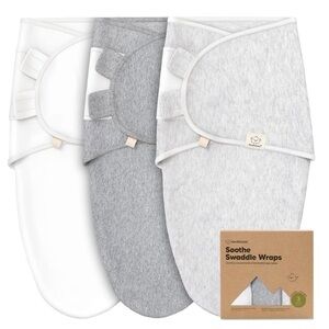 KEABABIES SOOTHE SWADDLE WRAPS 3 PACK